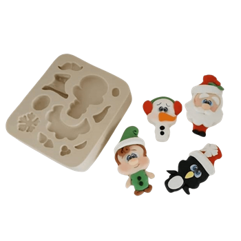 Molde de SIlicone Mix de Natal - Cód 499