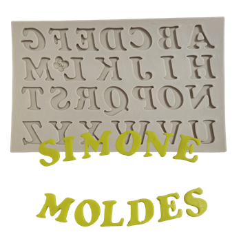 Molde de Silicone Alfabeto itálico - cod 1526