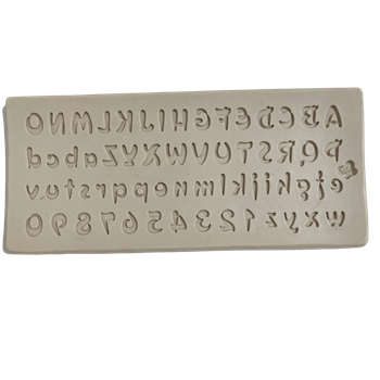 Molde de silicone Alfabeto letras e números - cod 294