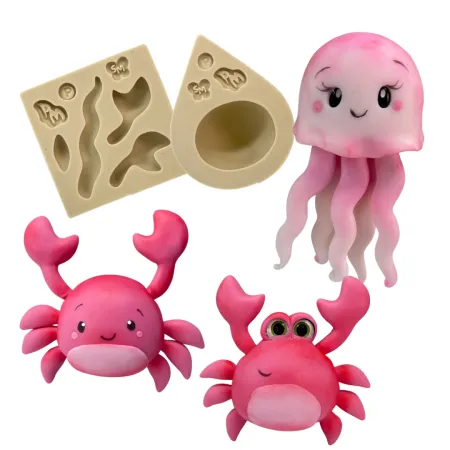 Molde de Silicone Água Viva / Siri P - Cód 2076