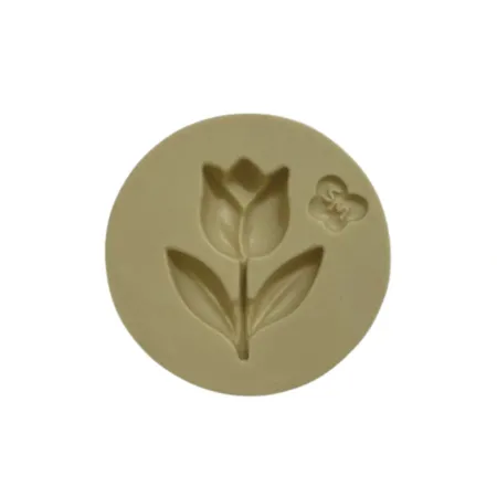 Molde de Silicone Aplique Tulipa - Cód 2219