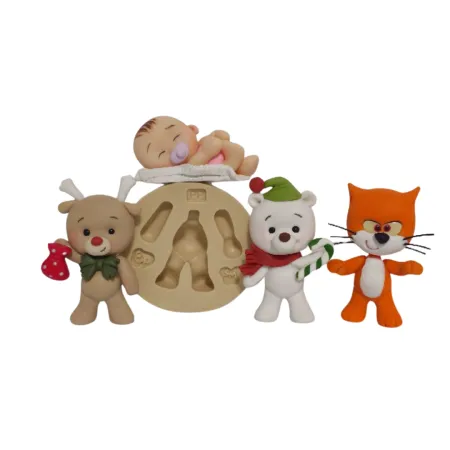 Molde de Silicone Barrigudinhos Paixão PP  - Cód 2191