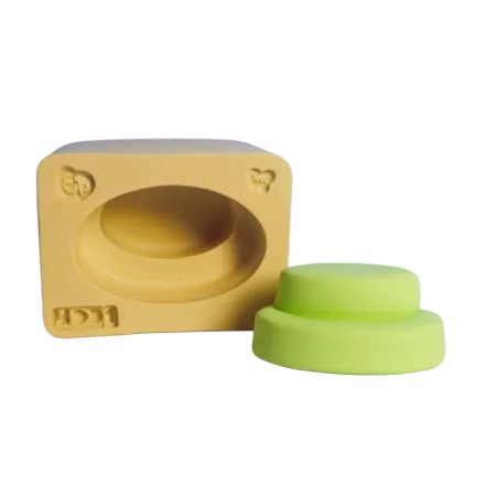 Molde de Silicone Base Oval Dupla Delicatta - Mod 1 - Cód 2236