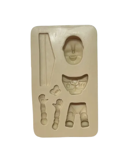 Molde de Silicone para Biscuit Boneco Herói Astronauta - Cód 1491