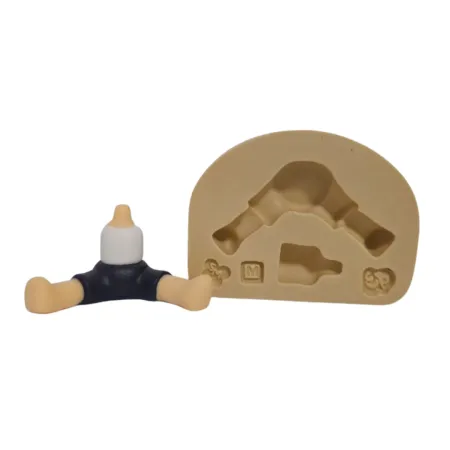 Molde de Silicone Bonequinhos Sentado Paixão M - Cód 2177