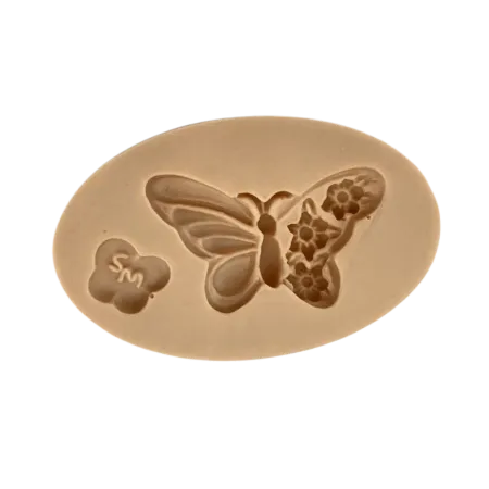 Molde de Silicone Borboleta Encanto Floral  - Cód 2296