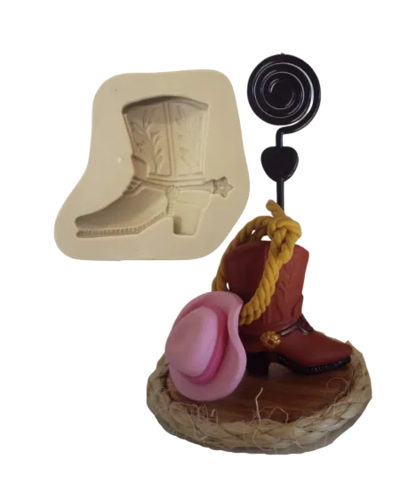 Molde de Silicone Bota Country - Cód 044