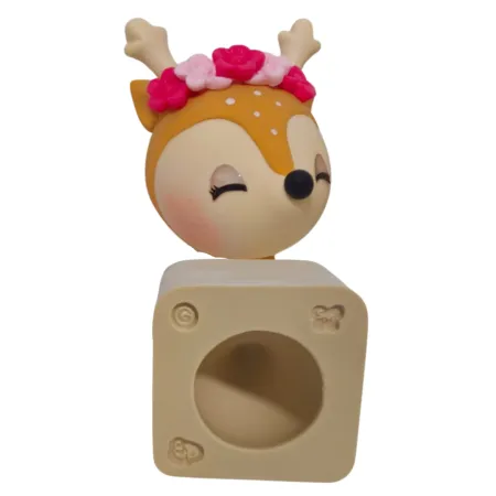 Molde de Silicone Cabecinha de Cervo Paixão G - Cód 2206