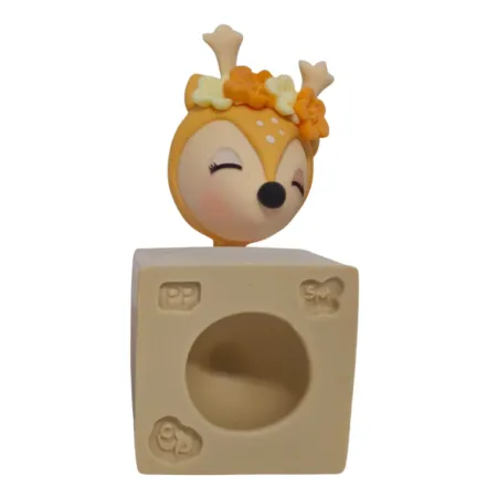 Molde de Silicone Cabecinha de Cervo Paixão PP - Cód 2203