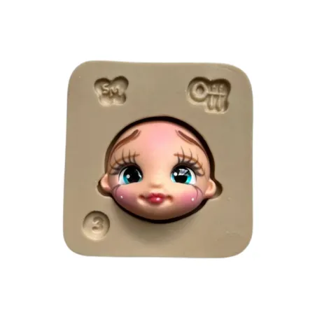 Molde de Silicone Cabecinha Mini Encantos 3 - Cód 2101