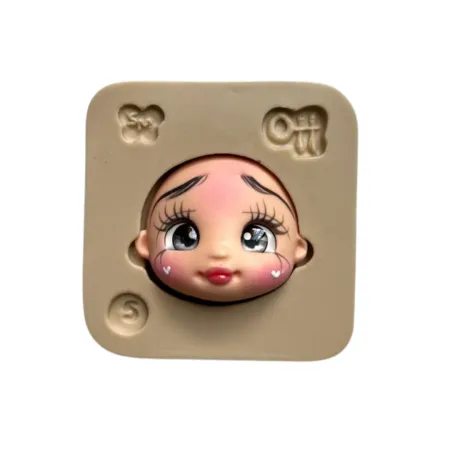 Molde de Silicone Cabecinha Mini Encantos 5 - Cód 2103