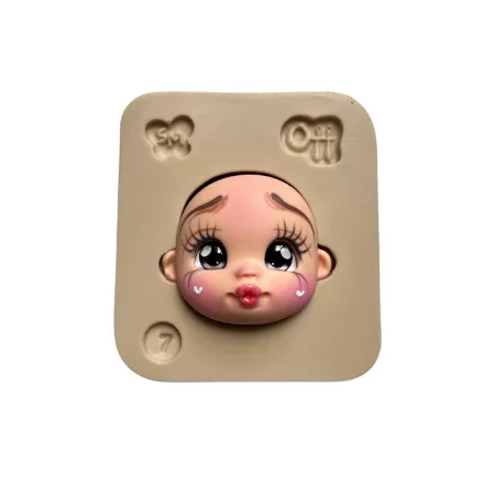 Molde de Silicone Cabecinha Mini Encantos 7 - Cód 2105