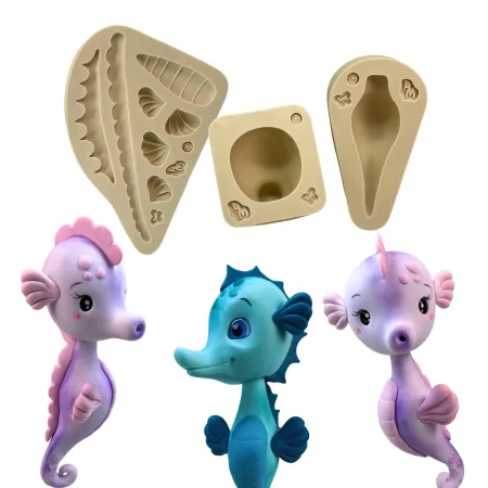 Molde de Silicone Cavalo Marinho G - Cód 2080