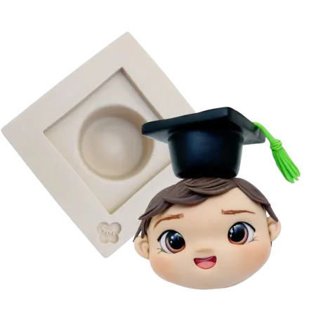 Molde de Silicone Chapéu de Formatura - cód 2267