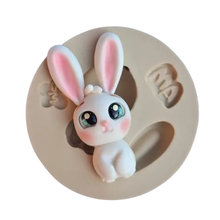 Molde de Silicone Coelhinho Baby Cut - Cód 2228