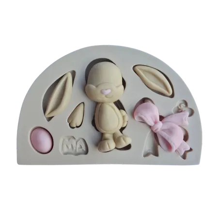 Molde de Silicone Coelhito Cut - Cód 2229