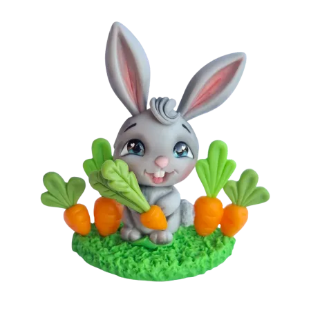 Molde de Silicone Coelho Dentinho Cut - Cód 2226