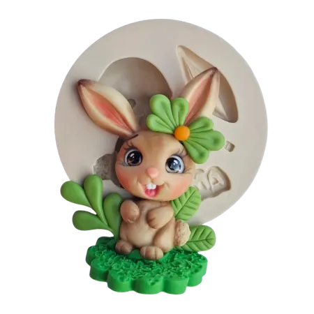 Molde de Silicone Coelho Dentinho Cut - Cód 2226