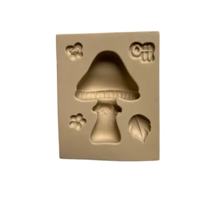 Molde de Silicone Cogumelo Jardim Encantado  - Cód 2214