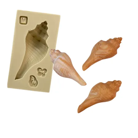 Molde de Silicone Concha Caracol do Mar M - Cód 2068