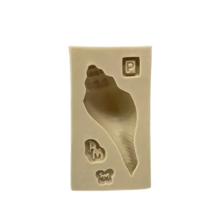 Molde de Silicone Concha Caracol do Mar P - Cód 2067