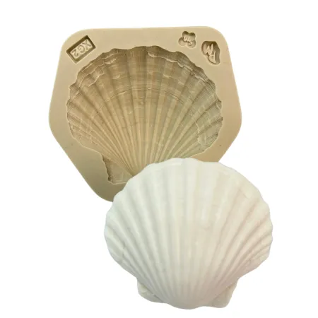 Molde de Silicone Conchas do Mar Realista XG2 - Cód 2066
