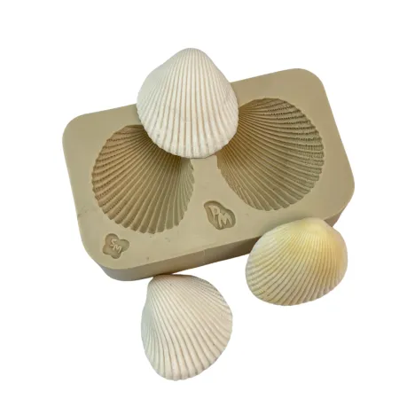 Molde de Silicone Conchas do Mar Realistas com 2 - Cód 2063