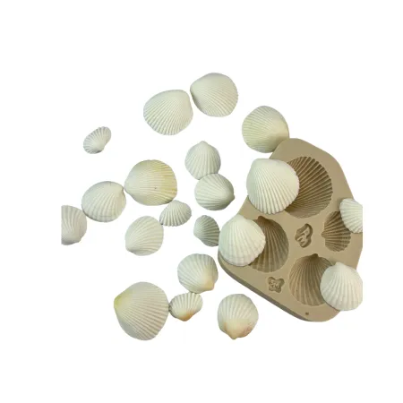 Molde de Silicone Conchas do Mar Realistas com 4 - Cód 2064
