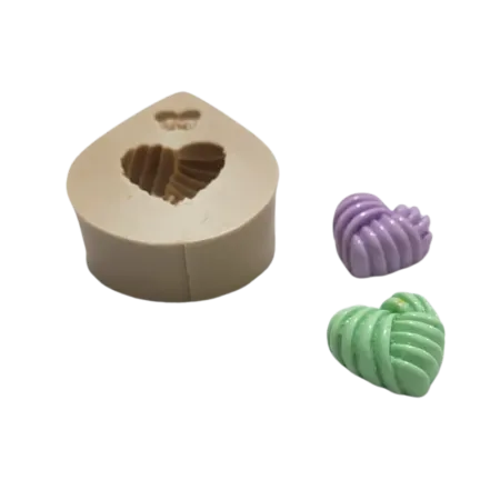 Molde de Silicone Coração Novelo de Lã - Cód 2218