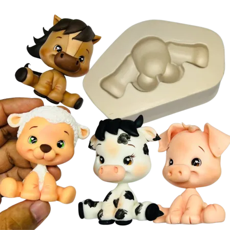 Molde de Silicone Corpinho de Bichinhos M