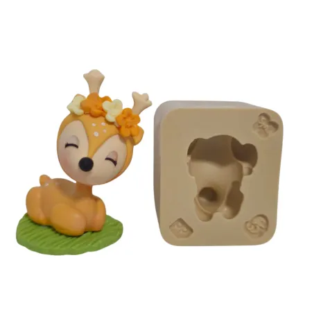 Molde de Silicone Corpinho de Cervo Paixão PP - Cód 2199