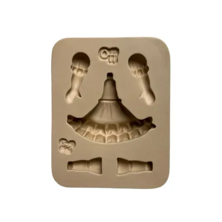 Molde de Silicone Corpinho Mini Encantos Babadinho Duplo - Cód 2115