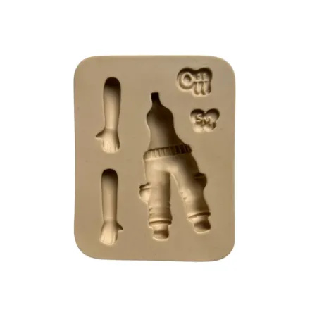 Molde de Silicone Corpinho Mini Encantos Fashion - Cód 2108