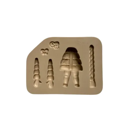 Molde de Silicone Corpinho Mini Encantos Inverno Puff - Cód 2113