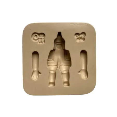 Molde de Silicone Corpinho Mini Encantos Jardineira - Cód 2110