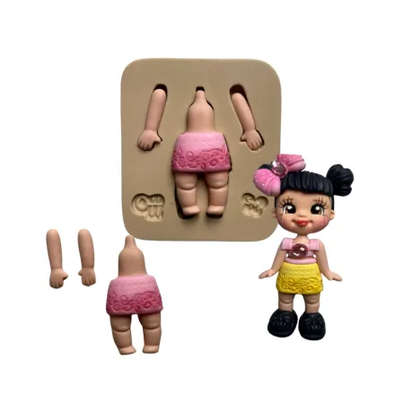 Molde de Silicone Corpinho Mini Encantos Tropical - Cód 2109