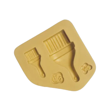 Molde de Silicone Dupla Pincel Largo Paixão - Cód 2252