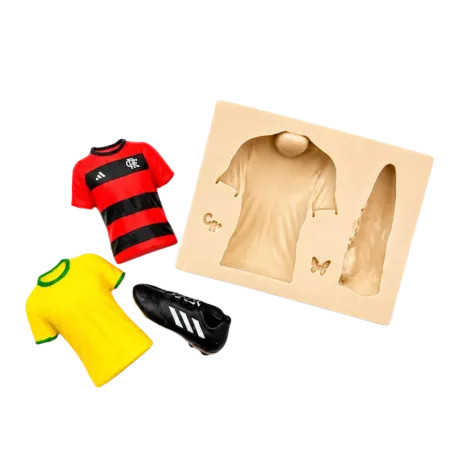 Molde de Silicone Esportes Futebol - cód 2304