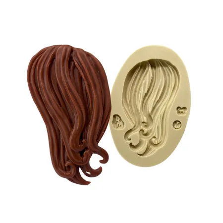Molde de Silicone Fábrica de Bonecos Cabelo M - Cód 2051