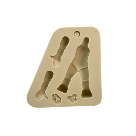 Molde de Silicone Fábrica de Bonecos - Corpinho P Cód 2043