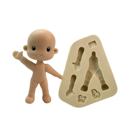 Molde de Silicone Fábrica de Bonecos - Corpinho PP Cód 2042