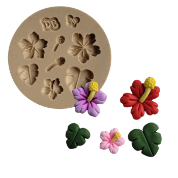 Molde de Silicone Flor Tropical da Ilha - Cód 1688