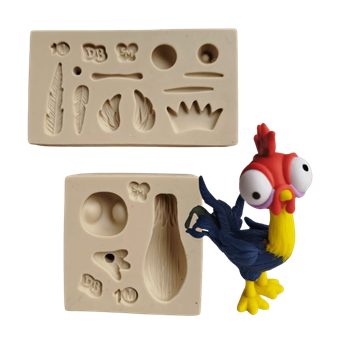Molde de Silicone Galo da Ilha em Pé M1 - Cód 1683