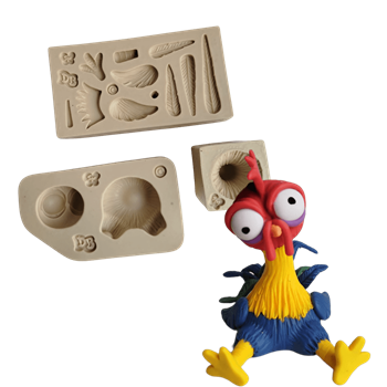 Molde de Silicone Galo da Ilha Sentado G - Cód 1681
