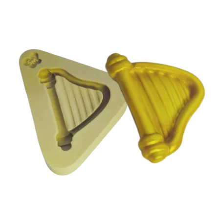 Molde de Silicone Instrumento Musical Paixão - Harpa - Cód 1209