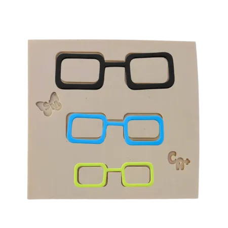 Molde de Silicone Kit Óculos Retangular - cód 2325