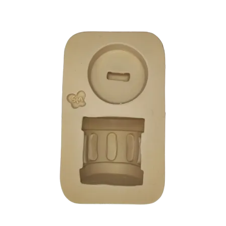 Molde de Silicone Lixeira P - cód 2351