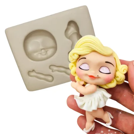Molde de Silicone Mag Aplique Preciosa - cód 1819