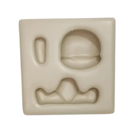 Molde de Silicone Mag Aplique Sentadinho Universal - cód 2126