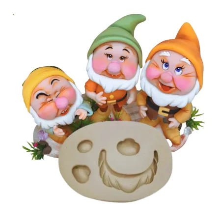 Molde de Silicone Mag Barba Curta G - cód 1965
